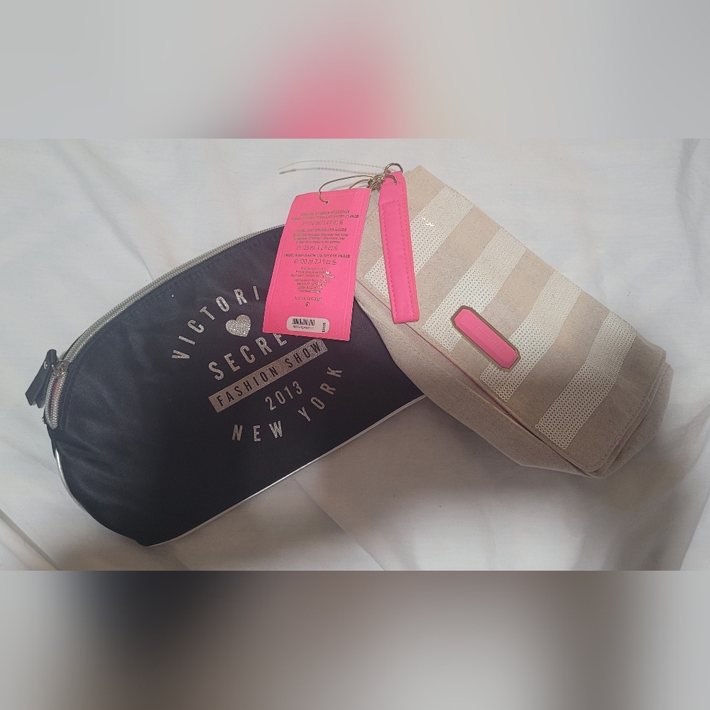 Victoria's Secret Pink and Cream Women's Bag Set